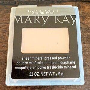 Mary Kay Sheer Mineral Pressed Powder IVORY 2 #015136 NEW Discontinued